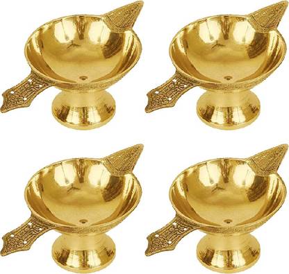 SBBCO Brass (Pack of 4) Table Diya Set