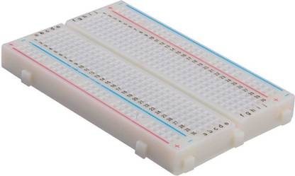 Electrobot 400 tie-Points Solderless PCB Breadboard, 4 Power Rails for Arduino & Raspberry Pi Jumper Wire Electronic Components Electronic Hobby Kit