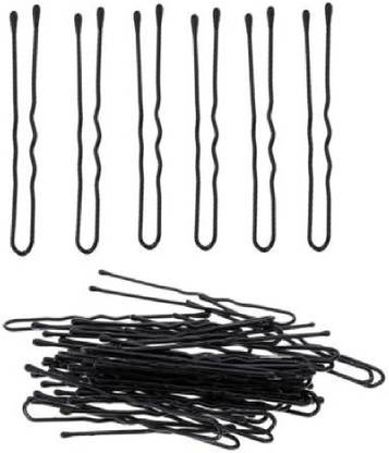SIOPAWORLD U Shape Hair Pins For Bun Maker, Hair Bobby Pins For Womens Hair Style Tools Hair Pin (120 pcs Black) Hair Pin
