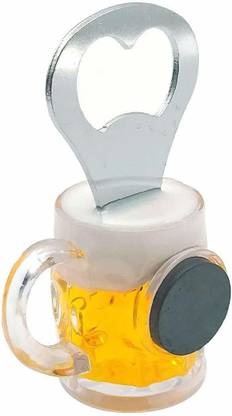 MINTLEAF Beer Glass Design Fridge Magnet Bottle/Bar/Wine/Beer/Soda Opener Decorative Bottle Opener,Random Design (Pack of 1) Fridge Magnet Pack of 2