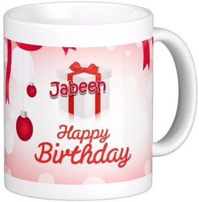 GNS Happy Birthday Jabeen Wish 82 Ceramic Coffee Mug
