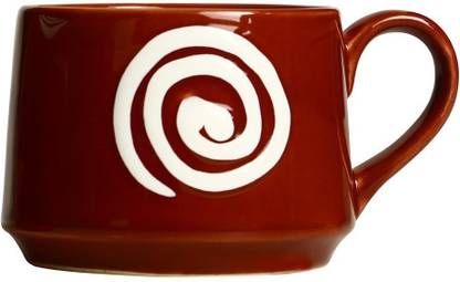 caffeine Ceramic Handmade Doodle Print Cubic Tea Cup Ceramic Coffee Mug