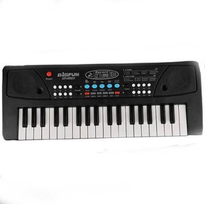 JAMEN BORO BR-430A1 Original Piano Keyboard Toy with Microphone, USB Power Cable & Sound Recording Function Analog Portable Keyboard (37 Keys)