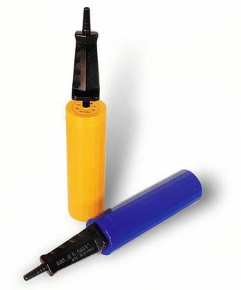 Bestway Dual Action Hand Air Pump For Inflatable Items Of Intex Inflatable Pool Float Ring | Easy Holding | Inflates On Up And Down Stroke | Heavy Duty | Round Shape| I Type Grip | 11 Inches