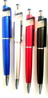MMT 3 IN 1 MULTIFUCTION TOUCH POINTER, MOBILE STAND BALL PEN MULTICOLOR (PACK OF-4) Ball Pen