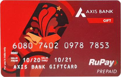 Axis Bank Physical Gift Card