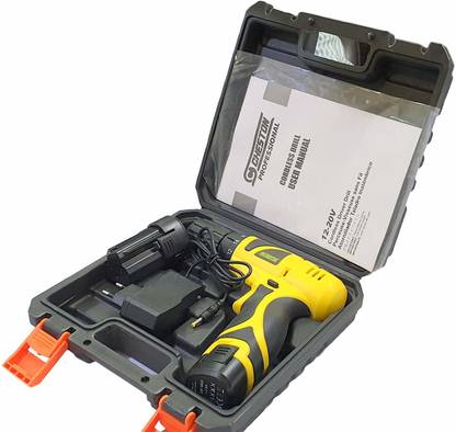 Smartzone Cordless Light weight Drill machine With 15 mm Key less Chuck 12 V Cordless Drill/Screwdriver with 2 Batteries, LED Torch Variable Speed. DRL-004 Pistol Grip Drill (15 mm Chuck Size) Magnetic Drill