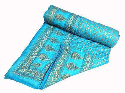 Unicorp Cotton Jaipuri Print Double Bed Quilt/Comforter/AC Quilt/AC Rajai/Razai Set of 2 Double Bed Quilt Cotton Batting