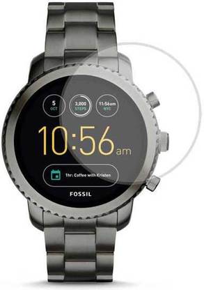 Wishguard Edge To Edge Screen Guard for Fossil Q Explorist Smartwatch (46 mm) Smart Watch [Better than Tempered Glass](Pack 1)