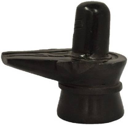 RATAN BAZAAR Black marble shivling god shiva lingam shivling decorative Decorative Showpiece -1.7 Decorative Showpiece  -  5 cm