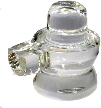 RATAN BAZAAR Spatika lingam shivling crystal showpiece Decorative Showpiece  -  4.3 cm