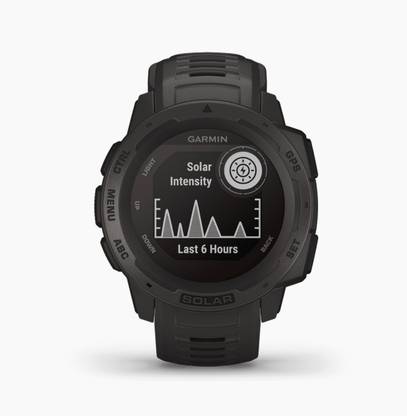 GARMIN Instinct Solar, Rugged Outdoor Smartwatch, Multi GNSS, TracBack, ABC Sensor Smartwatch