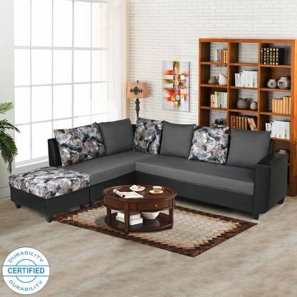 ARRA Rio Left Facing Cushion Back Corner Fabric 7 Seater  Sofa