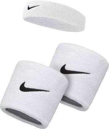 Benstar Sweatband Wrist & Head Band/Wrist Support for Gym & Sports Activities (White) Head Support