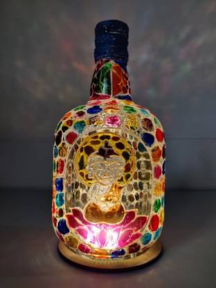 dhunn Old Monk Buddha Bottle Table Lamp