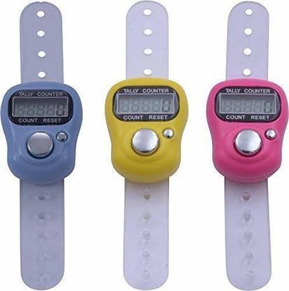 EGoodz Manual Hand Finger Counting Machine Digital Head Electronic LCD Finger Tally 5-Digit Counter Hand Ring Counters Digital Tally Counter for Cricket Umpire and Various Counting Purpose Digital Tally Counter