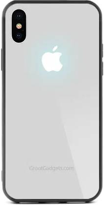 Millions Kart Back Cover for iPhone 12 Pro Luxury LED Light Apple Logo Case
