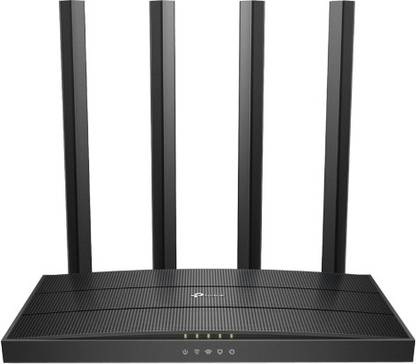 TP-Link Archer A6 Wireless Router 2.4 GHz, 5 GHz 1200 Mbps Wifi Speed Dual Band External Antenna Ethernet (Cable Broadband)