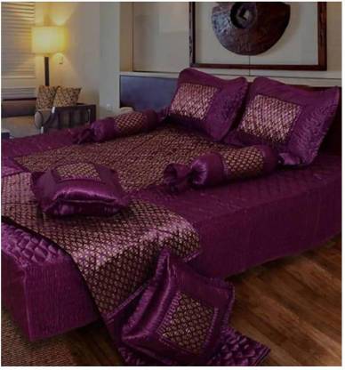 Rajasthan handicraft center Satin Double King Sized Bedding Set - Buy ...