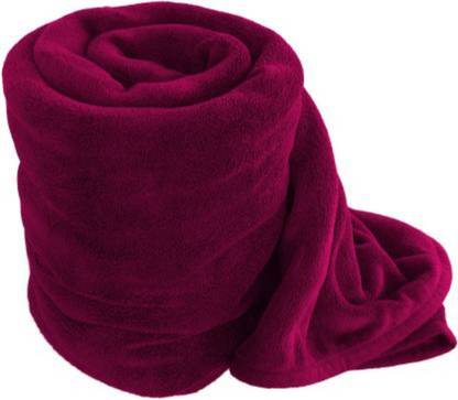 Supreme Home Collective Solid Single Fleece Blanket for  AC Room