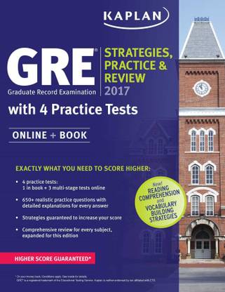 GRE 2017 Strategies, Practice & Review with 4 Practice Tests  - Online + Book