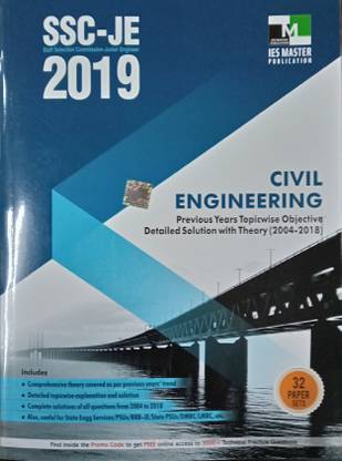 Ssc-Je 2019 Civil Engineering Previous Years Topicwise Objective Detailed Solution with Theory
