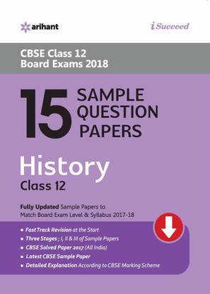 15 Sample Question Papers History Class 12th Cbse