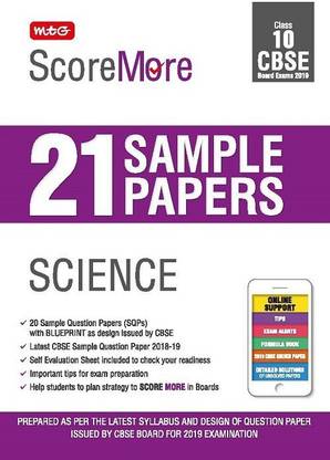 Scoremore 21 Sample Papers Cbse Boards - Class 10 Science