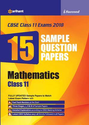15 Sample Question Papers Mathematics Class 11th Cbse