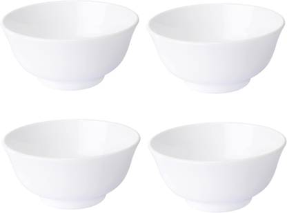 IKEA Ceramic Serving Bowl Rice bowl, white,11 cm (4 ") - Pack of 4