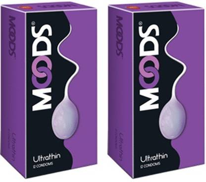 MOODS Ultrathin Condoms 12S Pack of 2 Condom
