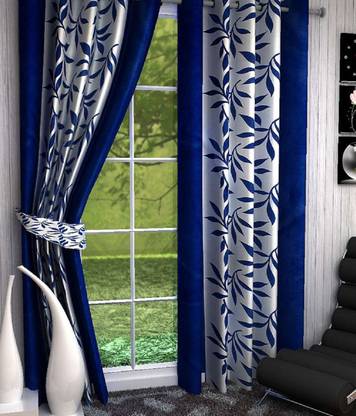 Unique Style 213 cm (7 ft) Polyester Door Curtain (Pack Of 2)
