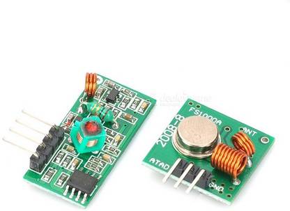 MAKER AND HACKER 433MHz Wireless RF Tx Rx Transmitter Receiver Module Green Electronic Components Electronic Hobby Kit