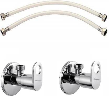 Prestige MAX Angle Cock With Hose Pipe-PACK OF 2 Faucet Set