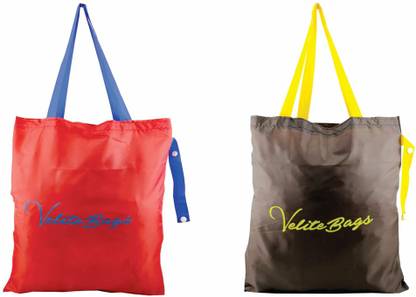 VALUE STORE ENTERPRISE Reusable and Foldable Shopping Bag/Tote Hand Bag/Travel Bag/Grocery Bag | Heavy Duty, Eco Friendly | Compact, Lightweight Pack of 2 Grocery Bags