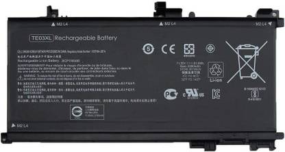 MACKTECH TE03XL Battery TE03061XL for HP Omen 15-ax000:15-ax033dx 15-ax210nr 15-ax001ns;HP Pavilion 15-bc000:15-bc008tx and More 849910-850 849570-541 542 543 HSTNN-UB7A TPN-Q173-11.55V 61.6Wh 3-Cell 3 Cell Laptop Battery