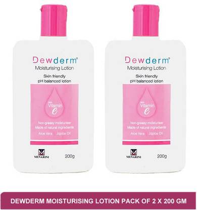 Dewderm moisturising lotion for body(pack of 2)