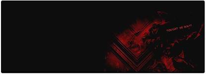 Teratech Extended Foldable Printed High Quality Mouse Pad with Nonslip Base Non Slip Base Mousepad