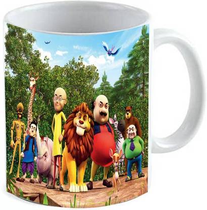 MM9E MOTU PATLU MUG , MOTU PATLU GANG , KIDS CARTOON , MOTU PATLO KING KIDSMUG68 Ceramic Coffee Mug