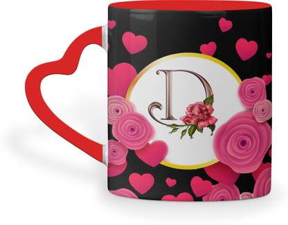 Rs Case D Letter Couple Lover Heart Handle Letter D Alphabet Best Gift For Friends Who S