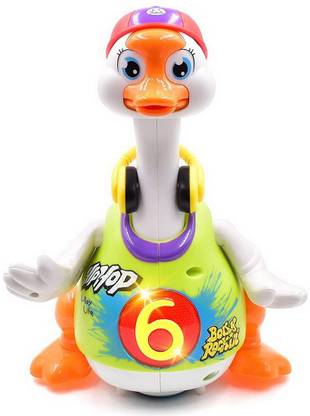 ASH Toys 828 Smart Dancing & Interactive Swing Goose Toy with Music & Flashing Lights