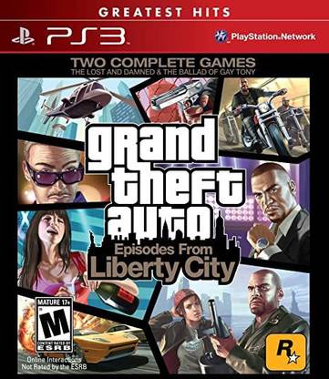 Grand Theft Auto IV & Episodes From Liberty City (Complete Edition) (for PS3) Two Complete Games The Lost And Damned & The Ballad Of Gay Tony (Complete Edition)