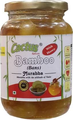 Cactus Spices Homemade Bamboo/Bans Murabba with Row Forest Honey Bamboo Murabba