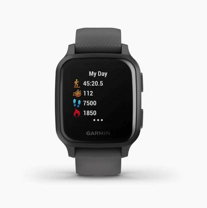 GARMIN Venu Sq, Smartwatch, Advanced Sleep Monitoring, Upto 6 Days of Battery, SPO2 Smartwatch