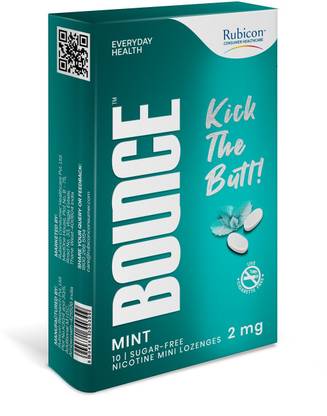 RUBICON BOUNCE Nicotine Mini Lozenge 2mg | Mint Flavour, Sugar Free | Helps Quit Smoking | 50 count Smoking Cessations