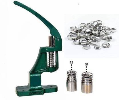 Mass Pro Button making machine with 2 steel dyes plus 1500 Shells