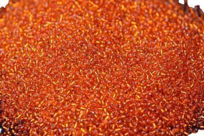 Dealx uni orange round glass seed beads 11/0,2mm(900grm)