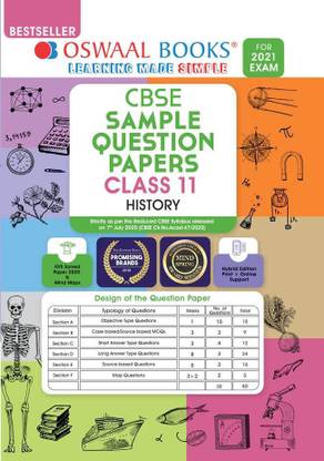 Oswaal CBSE Sample Question Paper Class 11 History Book (For 2021 Exam)