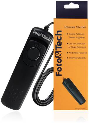 Fototech Wired Remote Shutter Release Control  Camera Remote Control