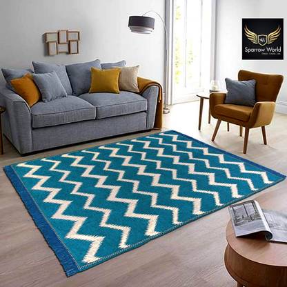 Sparrow world 5 ft X 7 ft Cotton Runner